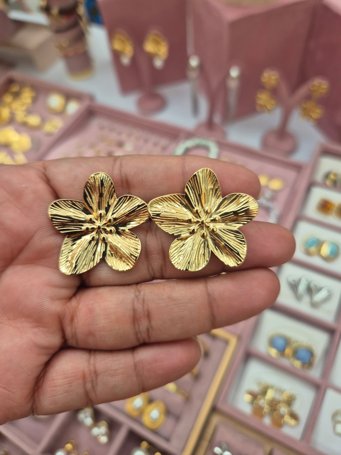 Arete 5 petalos