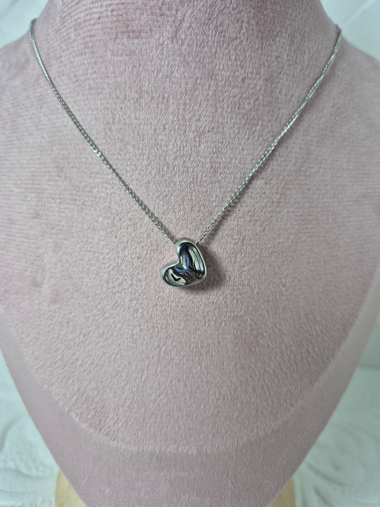 020726 Cadena dije Heart Silver