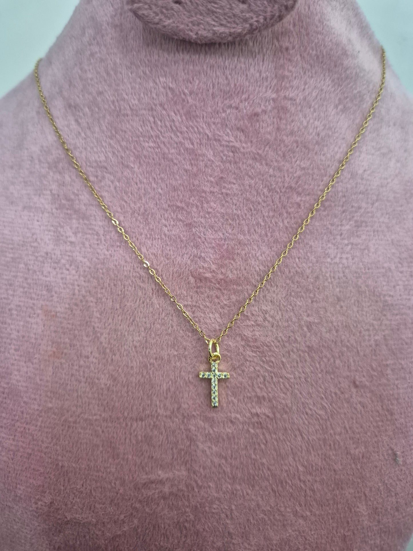 Cadena Cruz Zirconia