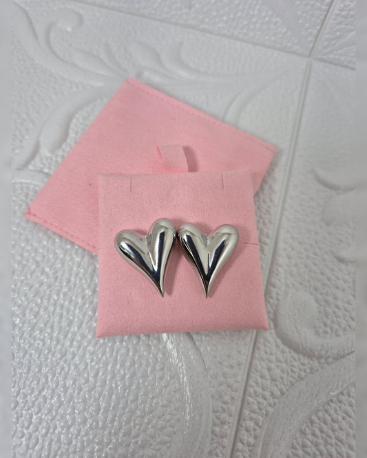 Heart Big Silver