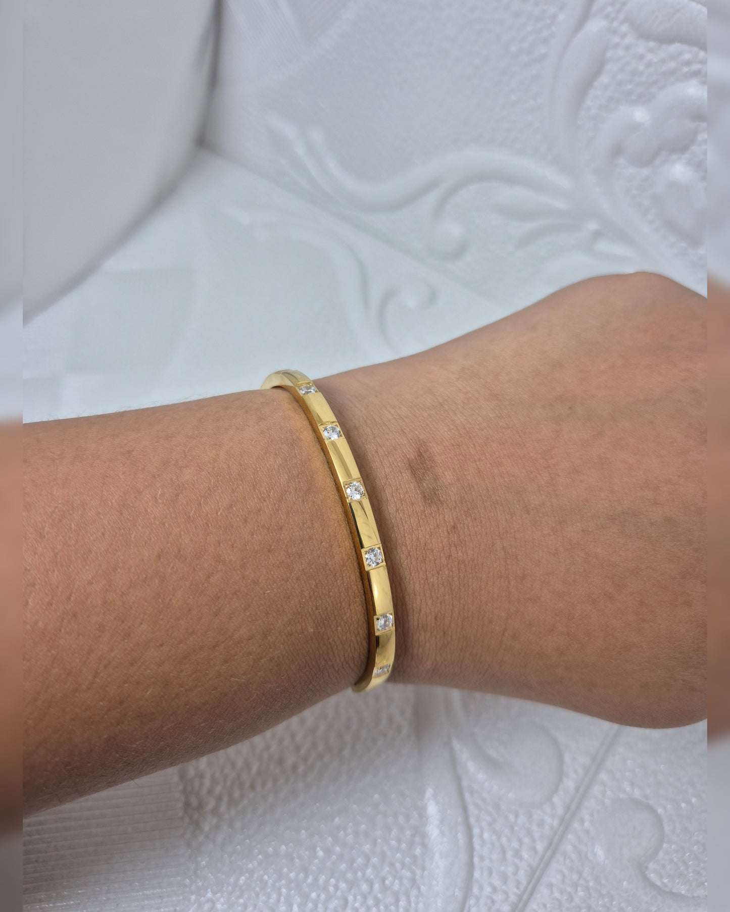 Brazalete Zirconia Gold
