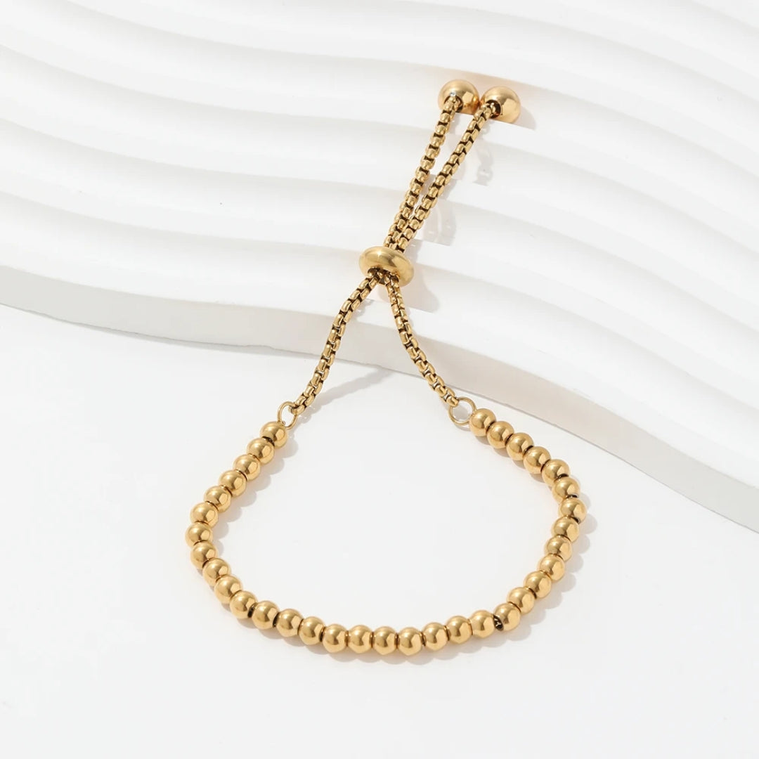 Pulsera Balines ajustable 4mm