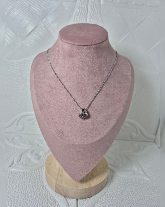 020726 Cadena dije Heart Silver