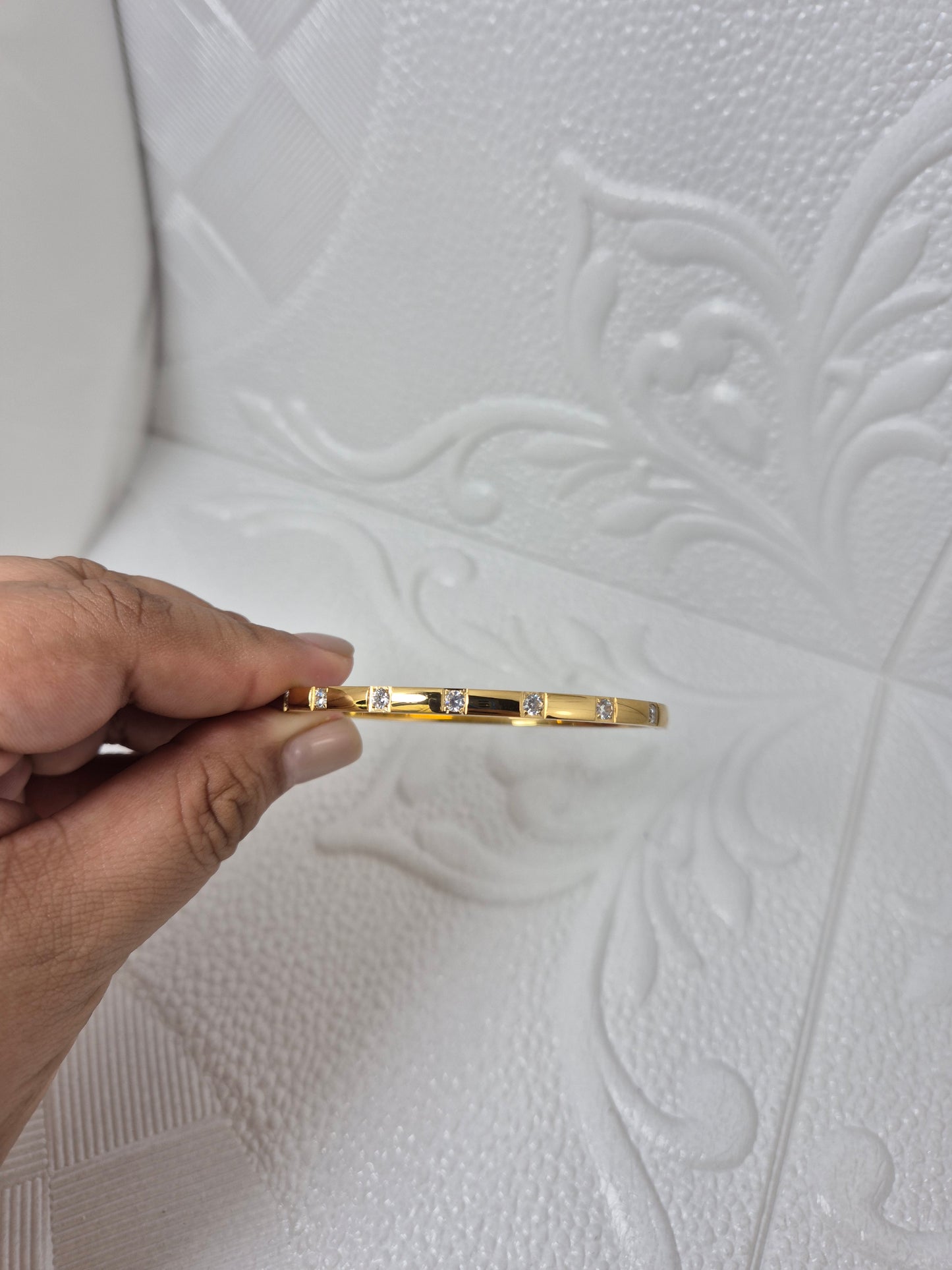 Brazalete Zirconia Gold