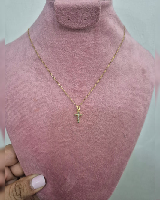 Cadena Cruz Zirconia